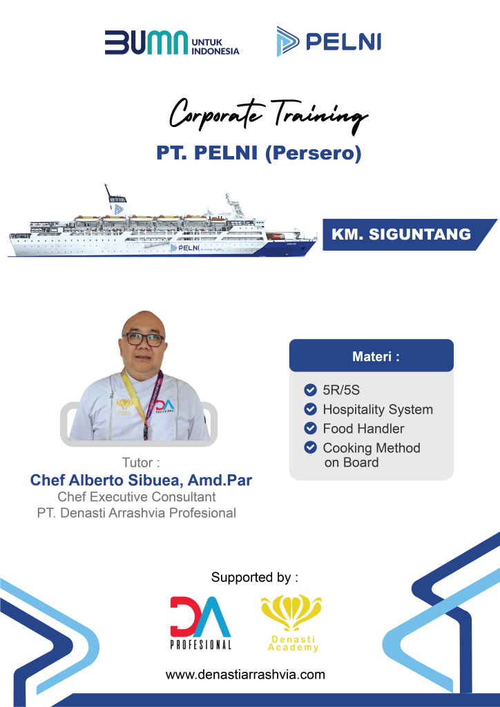 Training Food Handler-5R-Hospitality System-Cooking Method - Siguntang - Chef Alberto - Denasti Arrashvia
